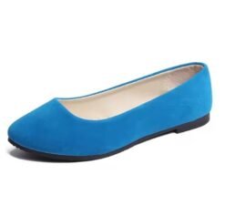 blue flats on the white background