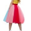 woman wearing colorful tulle skirt