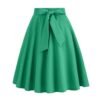 green skirt on the white background