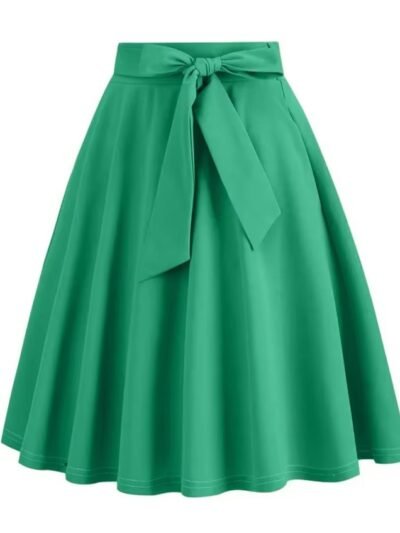 green skirt on the white background