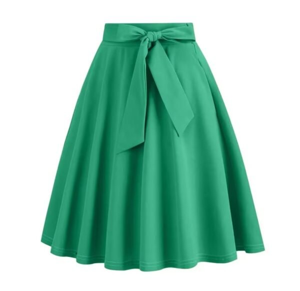 green skirt on the white background