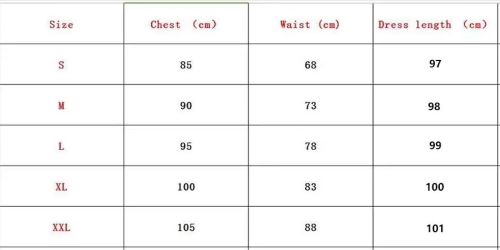 la la land yellow dress size chart