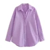 lavender blouse front view, white background