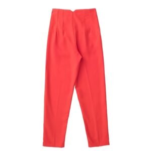 back side of the orange pants on the white background