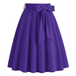 purple skirt on the white background