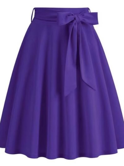 purple skirt on the white background