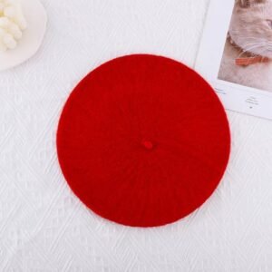 red beret on the white background