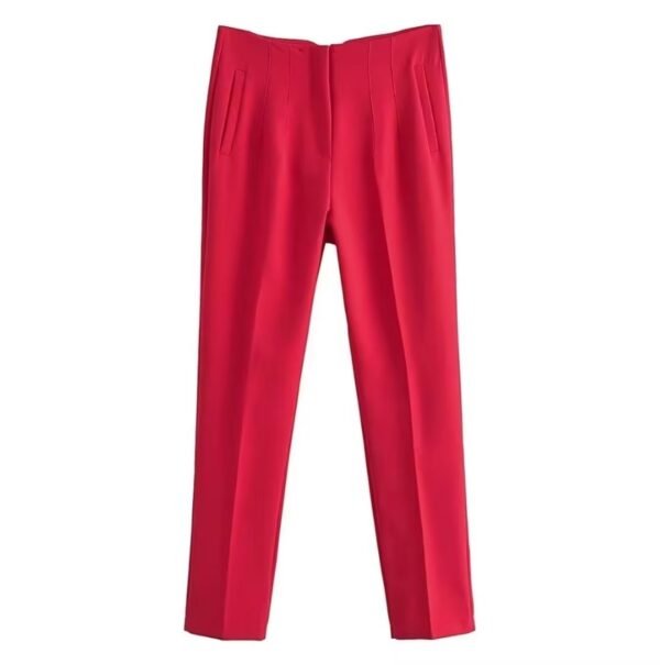 red pants on the white background