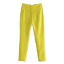 yellow pants on the white background