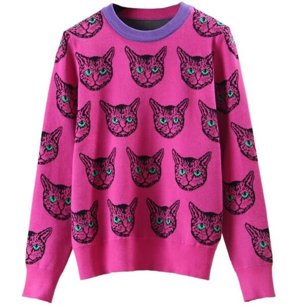 cat sweater on the white background