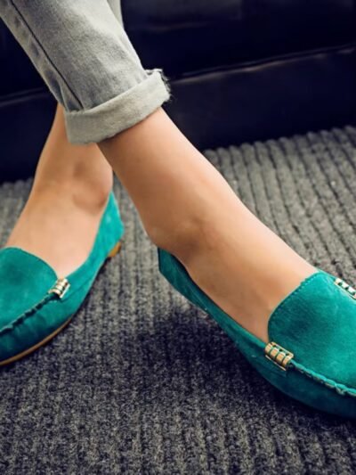 Turquoise Loafers