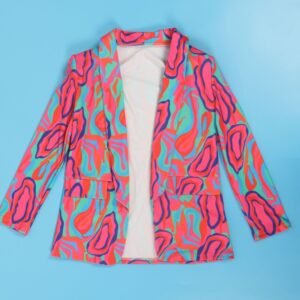 abstract colorful blazer on the white background