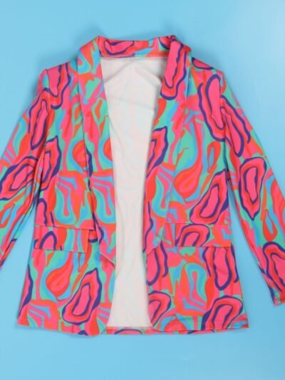 abstract colorful blazer on the white background