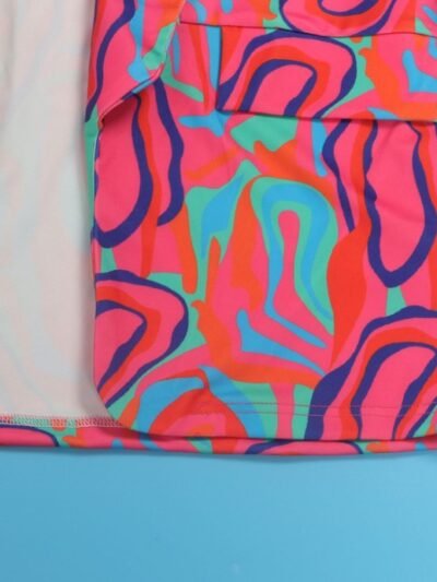 pocket of abstract colorful blazer