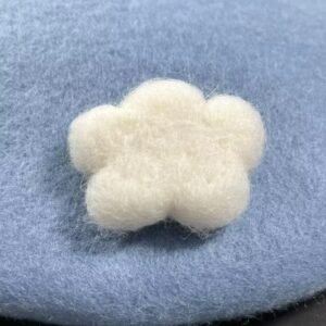 material and the cloud decoration of cloudy colorful beret