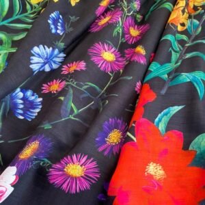 material of colorful wonderland dress