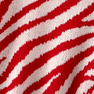 material of colorful zebra sweater