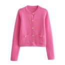 elegant colorful cardigan on the white background