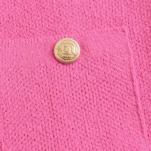 button of elegant colorful cardigan