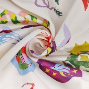 rolled material of fancy colorful blouse