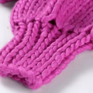 sleeve of fuchsia cardigan