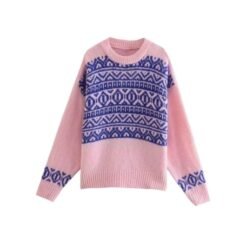 old-fashion colorful sweater on the white backgorund