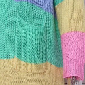 pocket of pastel cardigan