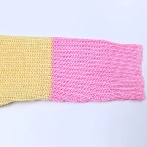 sleeve of pastel cardigan on the white background