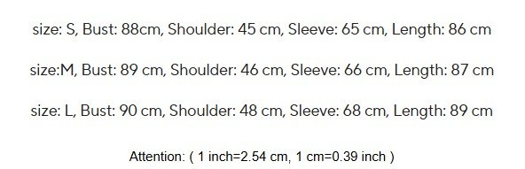 size chart of pastel yellow cardigan