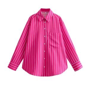 pink colorful blouse on the white background