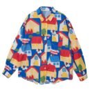 playful colorful blouse on the white background