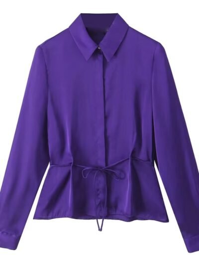 purple blouse on the white background