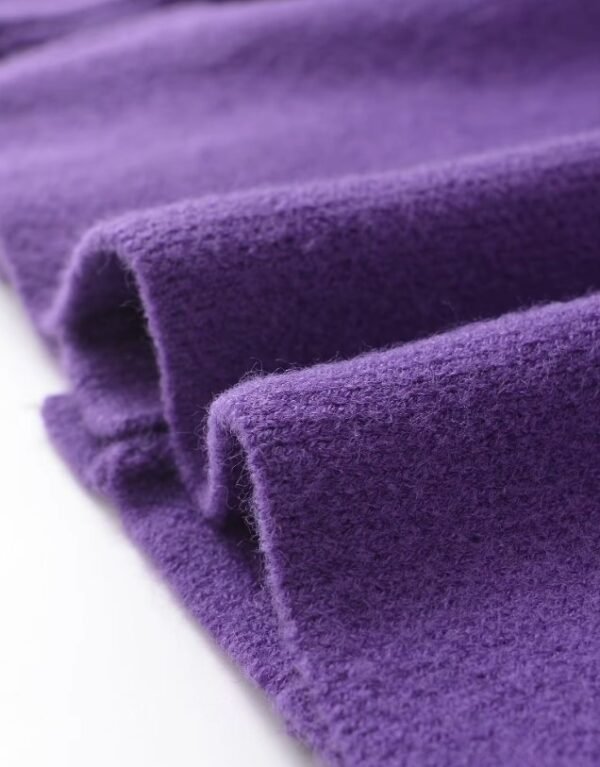 material of purple cardigan