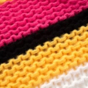 material of stylish colorful sweater