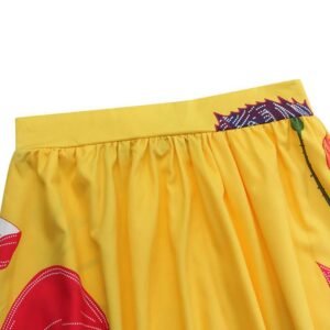 waistline of Bohemian colorful skirt