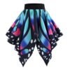 colorful butterfly skirt on the white background