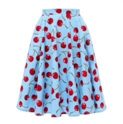 colorful cherry skirt on the white background