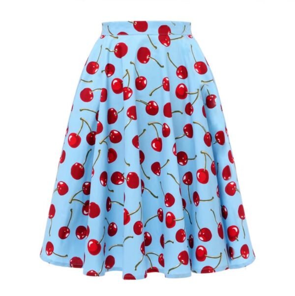 colorful cherry skirt on the white background