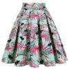 colorful flamingo skirt on the white background