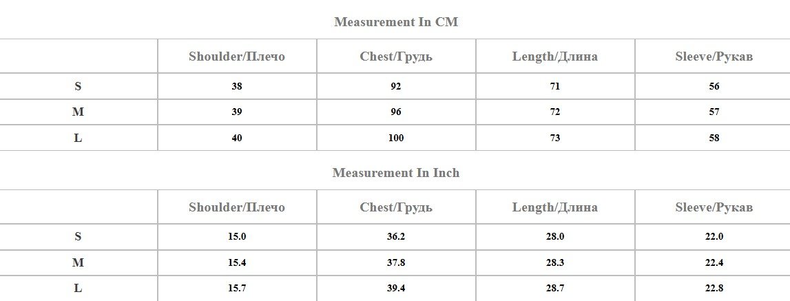 size chart of colorful floral blazer