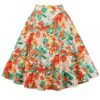 colorful floral skirt on the white background