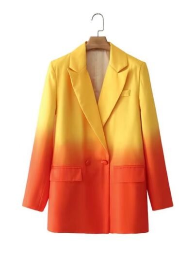 colorful gradient blazer on the white background