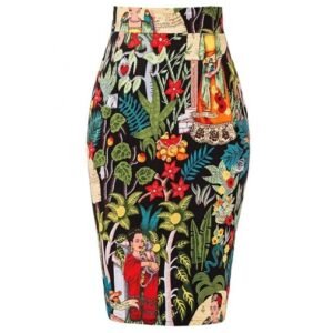 colorful pencil skirt on the white background