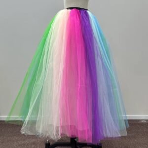 colorful princess skirt on a mannequin