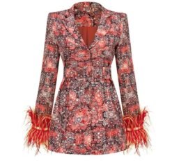 festive colorful blazer on the white background