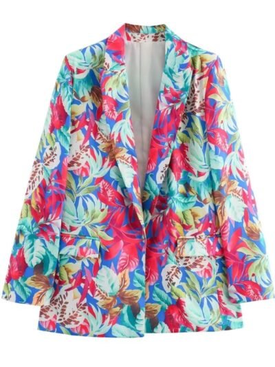 multicolor blazer on the white background