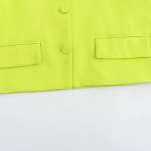 bottom part of neon yellow blazer