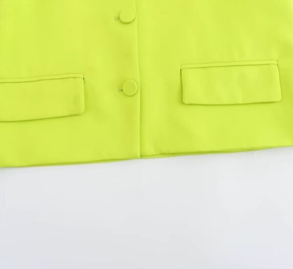 bottom part of neon yellow blazer