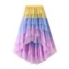 pastel colorful skirt on the white background