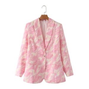 pink colorful blazer on the white background